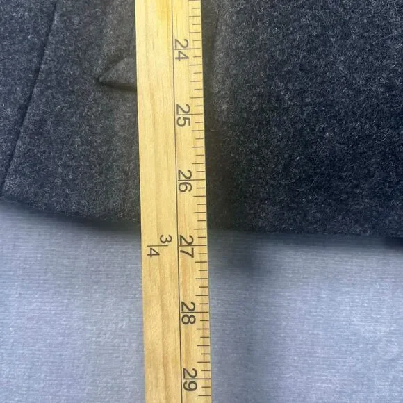 Covington Coat Women Medium 10-12 Wool Blend Double Breasted Peacoat Gray - Picture 5 of 5